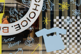 Illustrationen für Levis Storefront von Vivien Staff