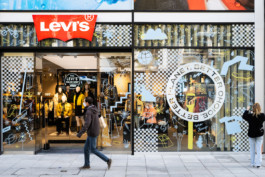 Windowdesign Illustration für Levis Stuttgart