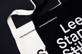 Merchdesign jutebeutel für leerstand ungleich stillstand