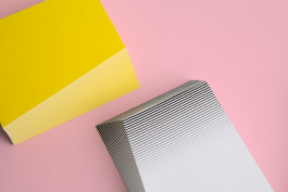 Objektfotografie von Design Papier Blöcken