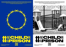 politisches Posterdesign für no Child in Prison