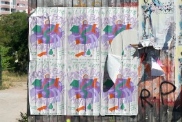 illustrative Postergestaltung für Hansaflohmarkt von Vivien Staff